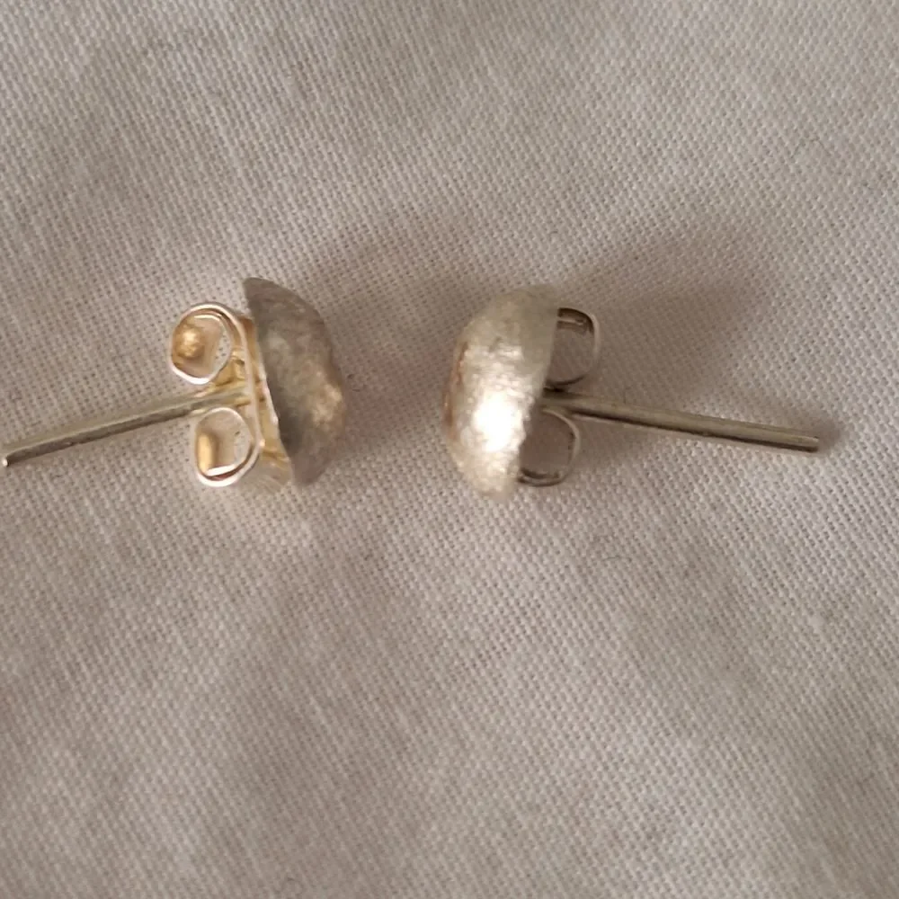 Elegant Silver Floral Stud Earrings